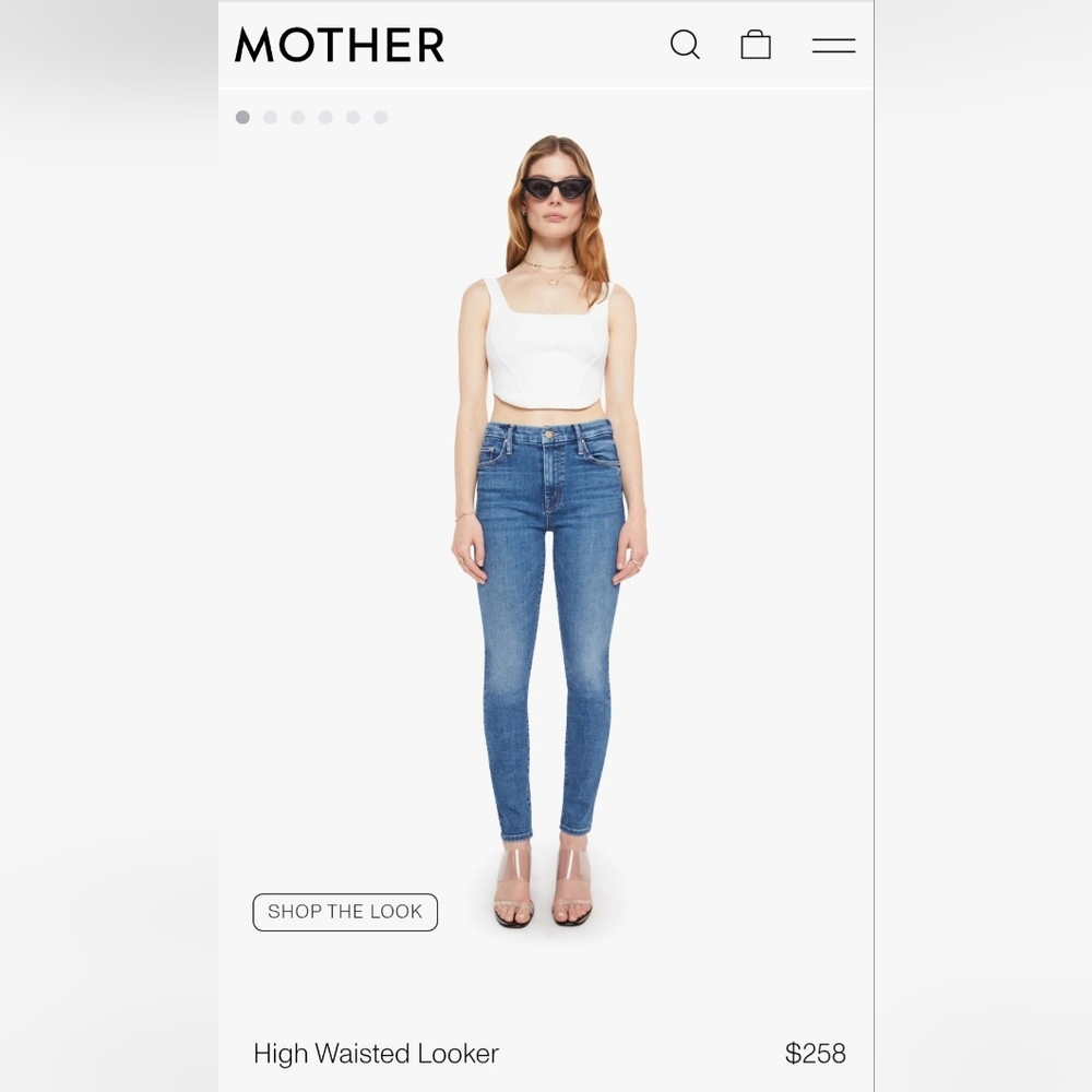 MOTHER High Rise The Looker Jeans 27